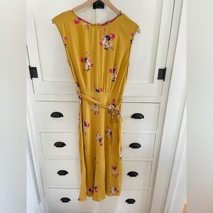Joules yellow floral dress